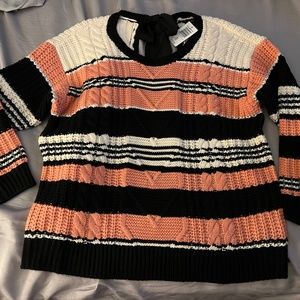 Brand new multicolor striped sweater